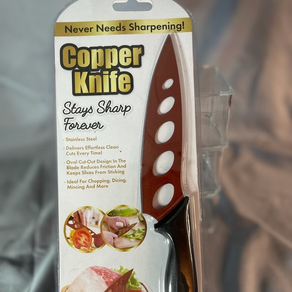 Copper color nonstick knife - Picture 1 of 5